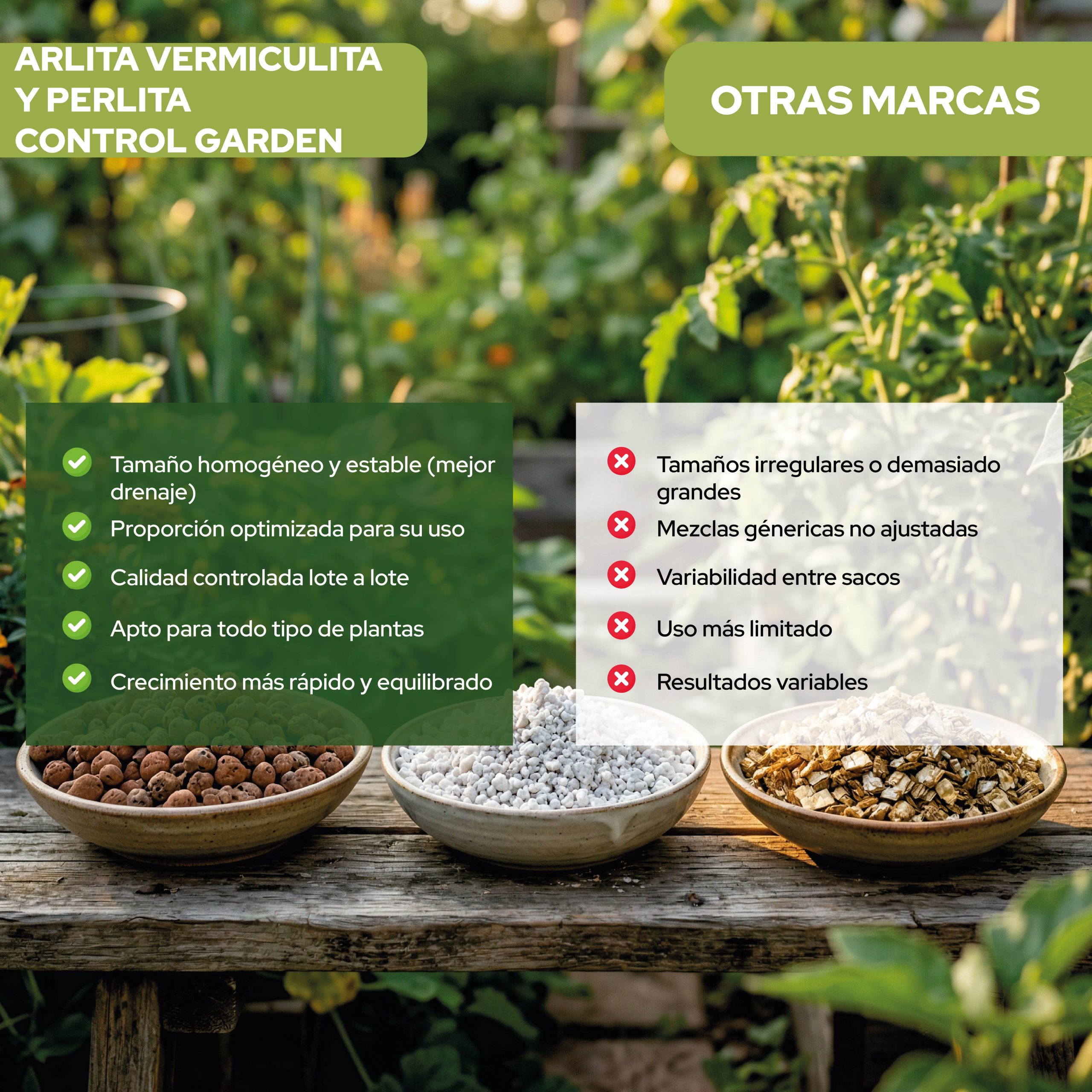 Pack de 30 litros de Arlita, Perlita y Vermiculita para jardinería y cultivos · foto 6