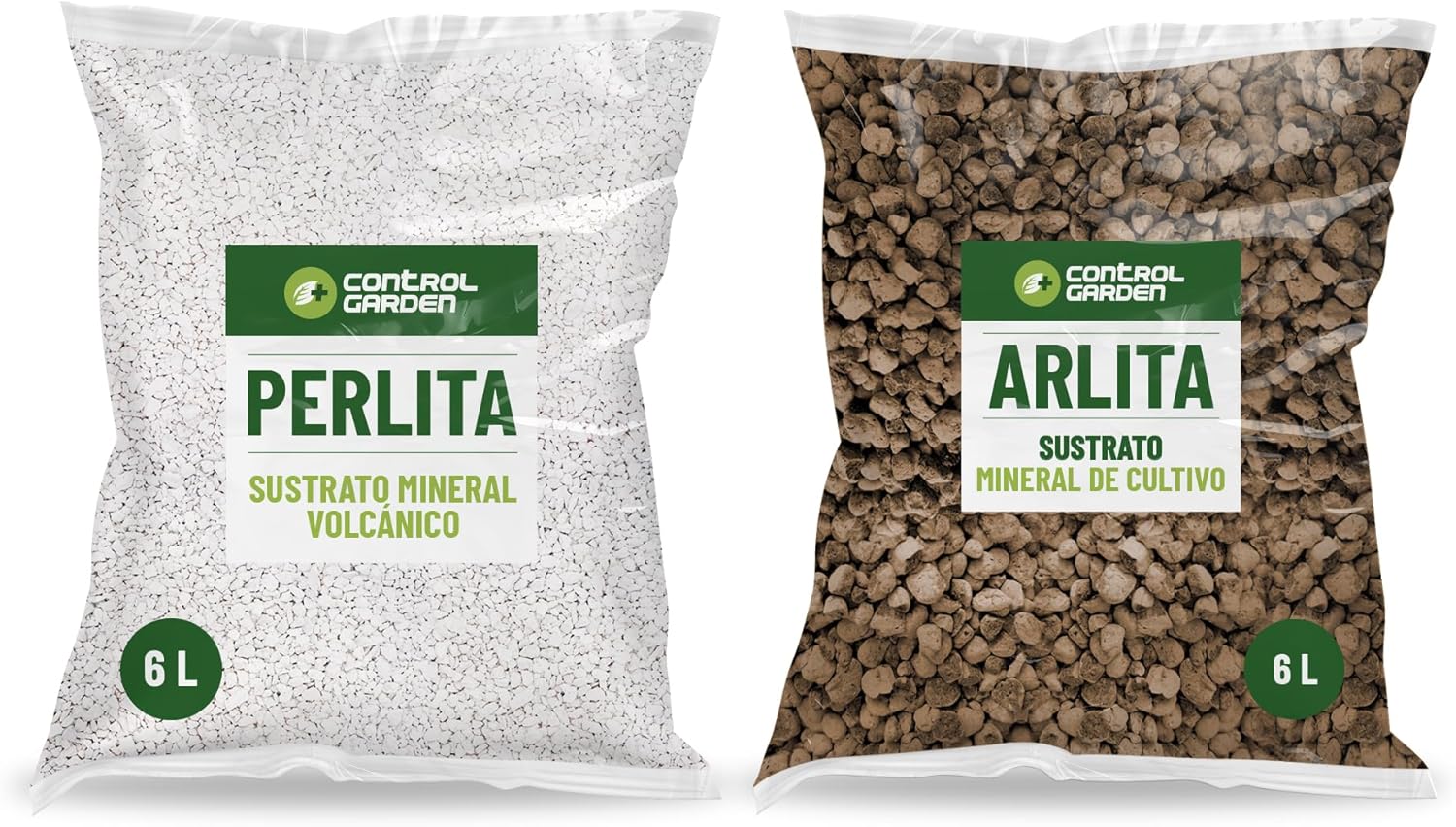 Arlita 6L + Perlite 6L · Pack of 2 units for indoor and outdoor plants