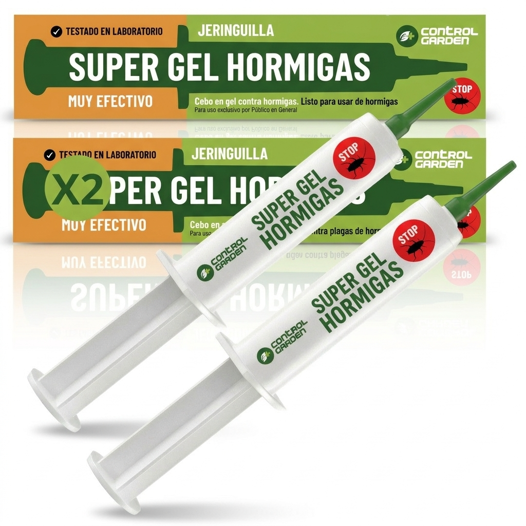 Ant Gel Syringe 10 g · Pack of 2 units for indoor and outdoor ant elimination
