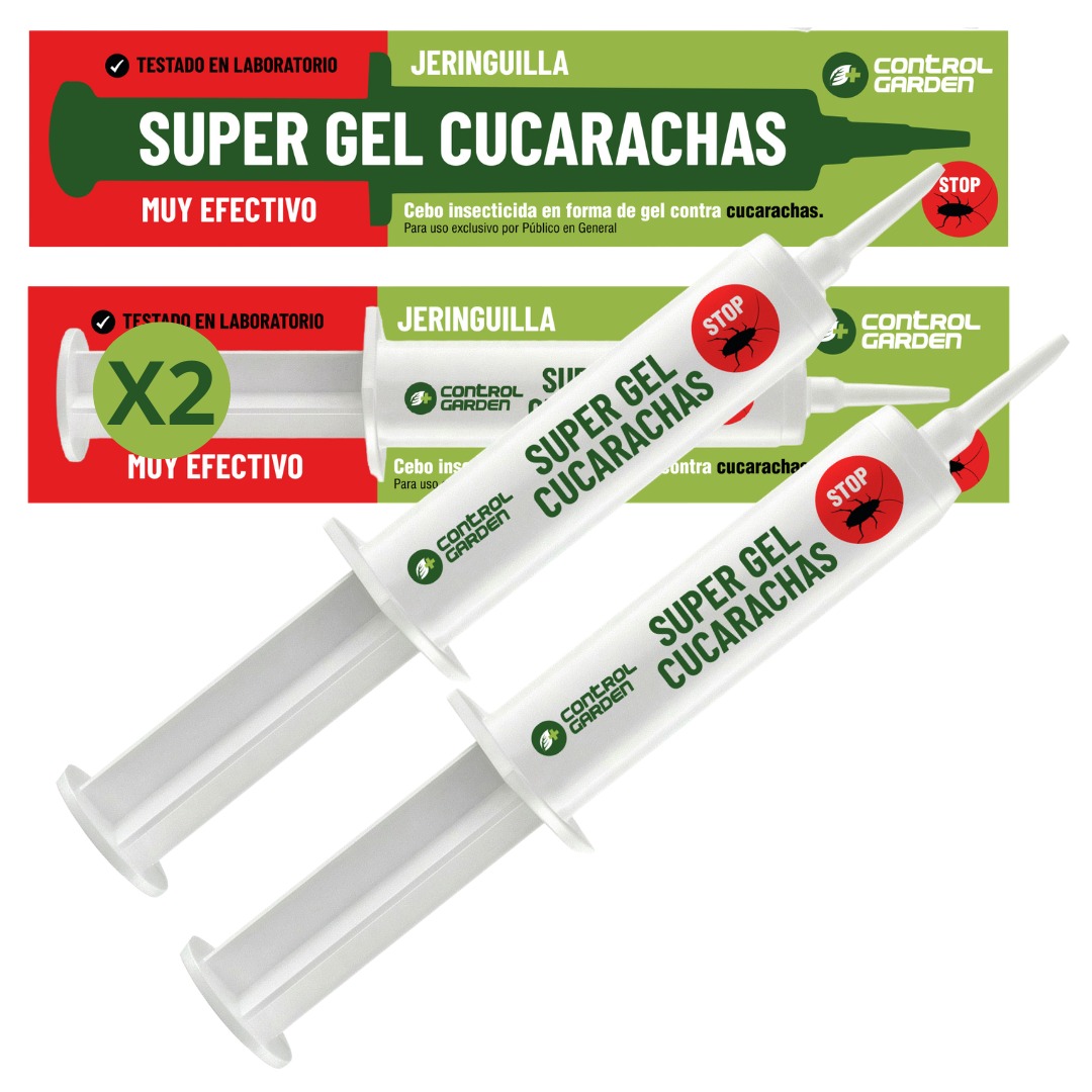 Super Gel Syringe for Cockroaches 10g · Pack of 2 units · Powerful insecticide for total elimination