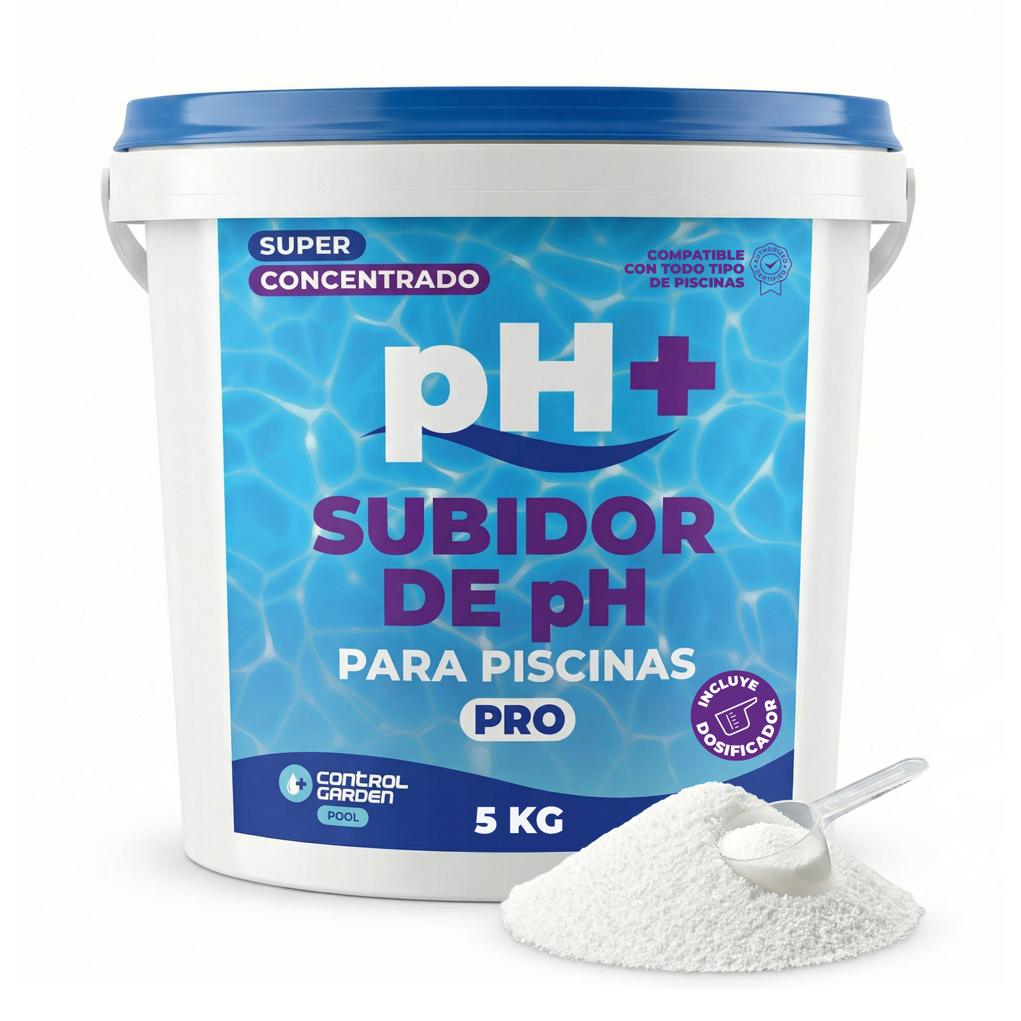pH+ Granules for Pools 5 kg · Solid pH Increaser