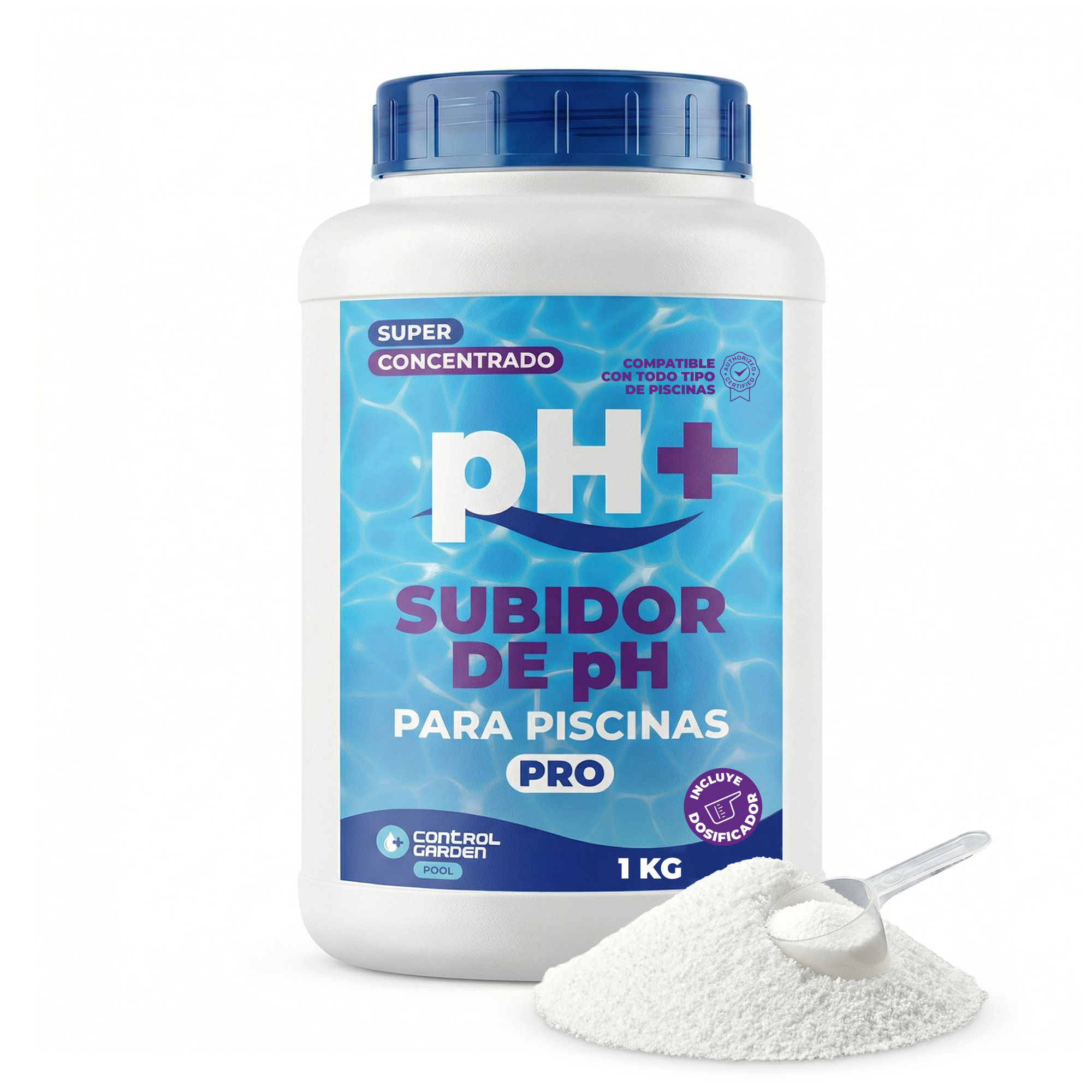 Granular Additive for Pools pH+ 1 kg · Solid pH Improvement