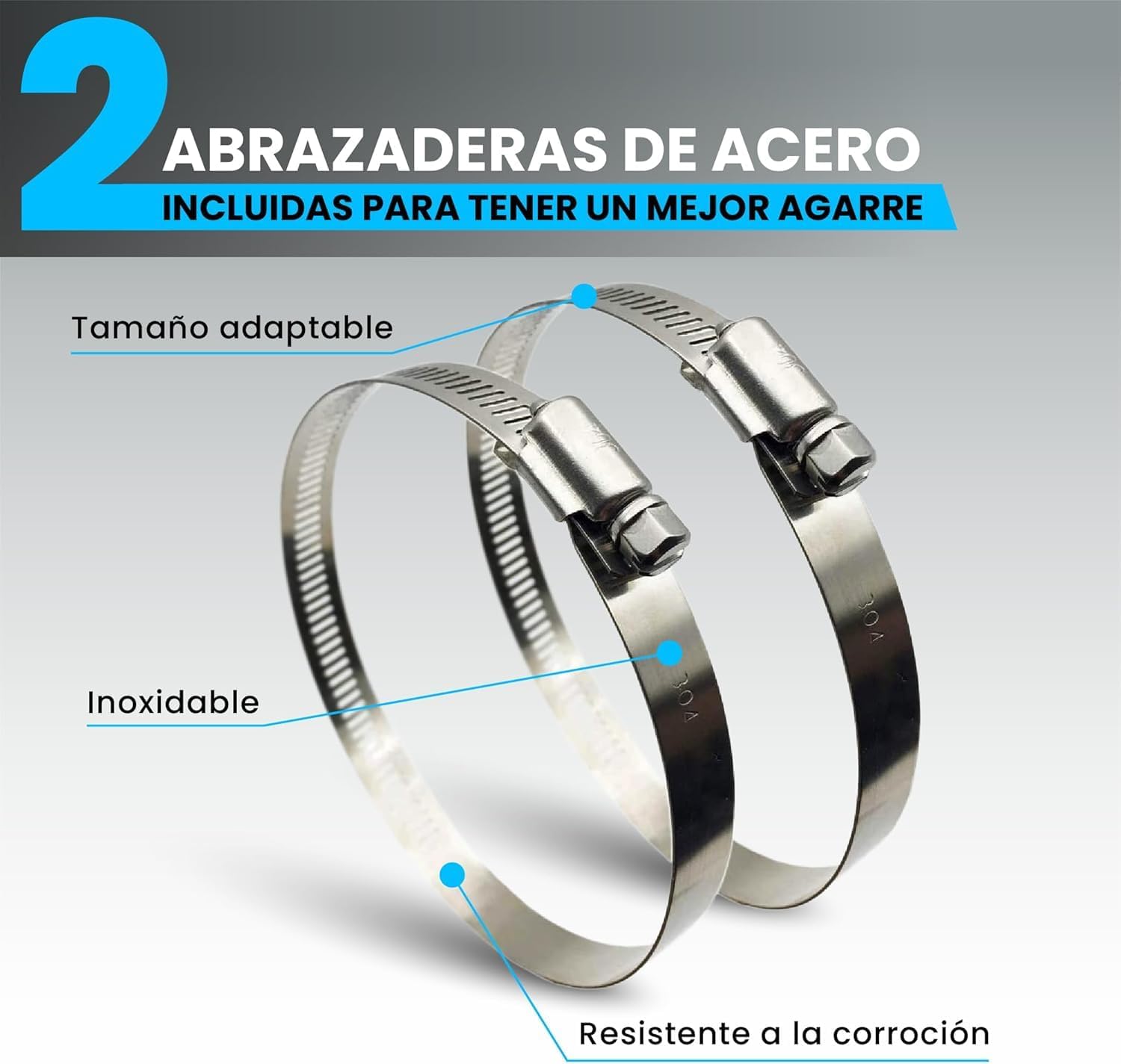 Tubo flexible de aluminio negro de 254 mm y 10 m para ventilación · foto 4