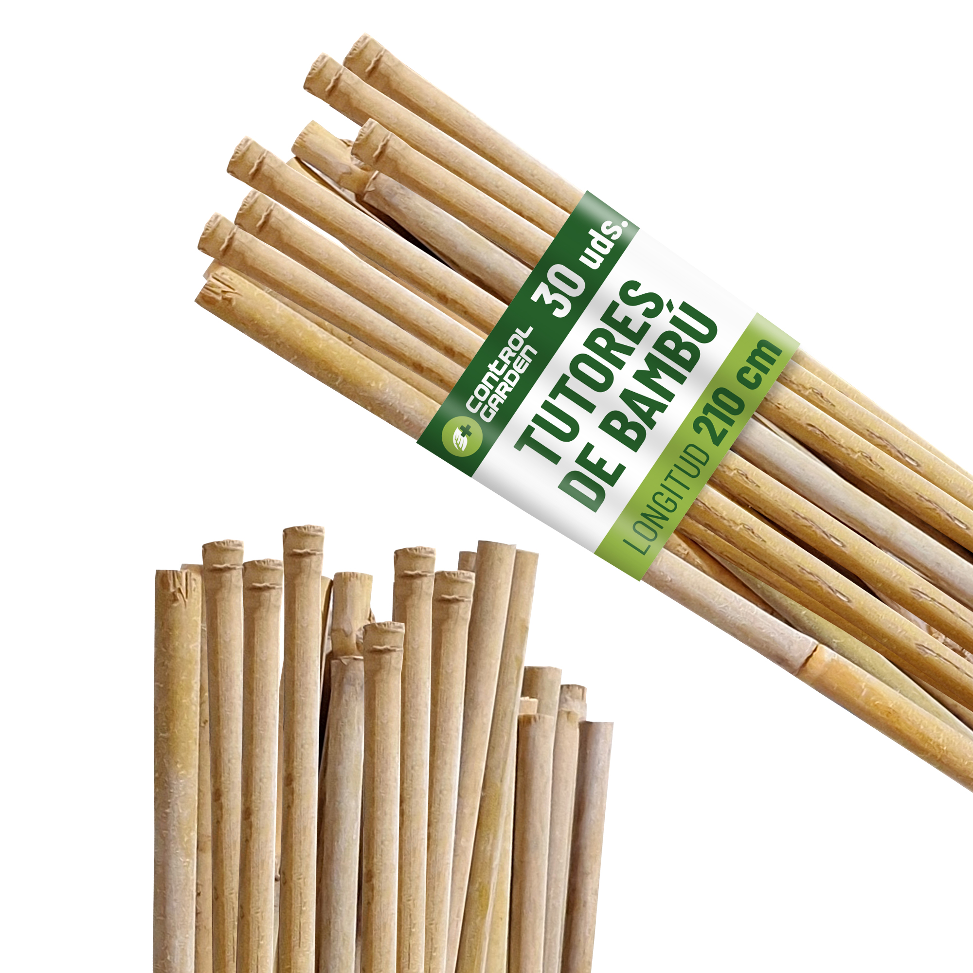 Bamboo Stakes 210 cm ø100% Natural · Pack of 30
