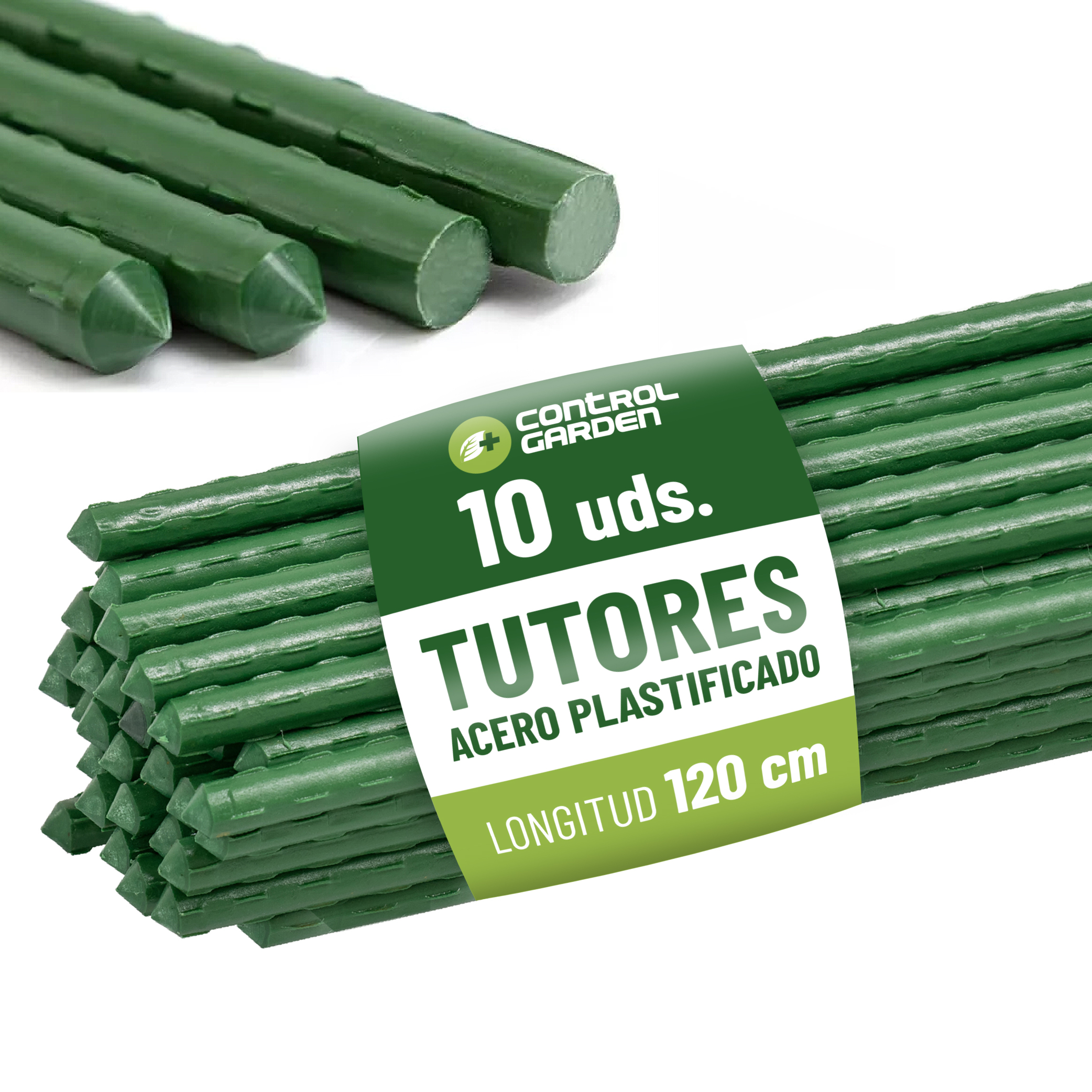 PVC Coated Steel Stakes 120 cm · Pack of 10